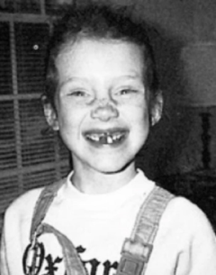 Christina Hendricks looked as a child.